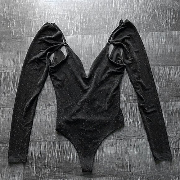 h:ours Logan Lurex Bodysuit Sz S - Picture 6 of 14